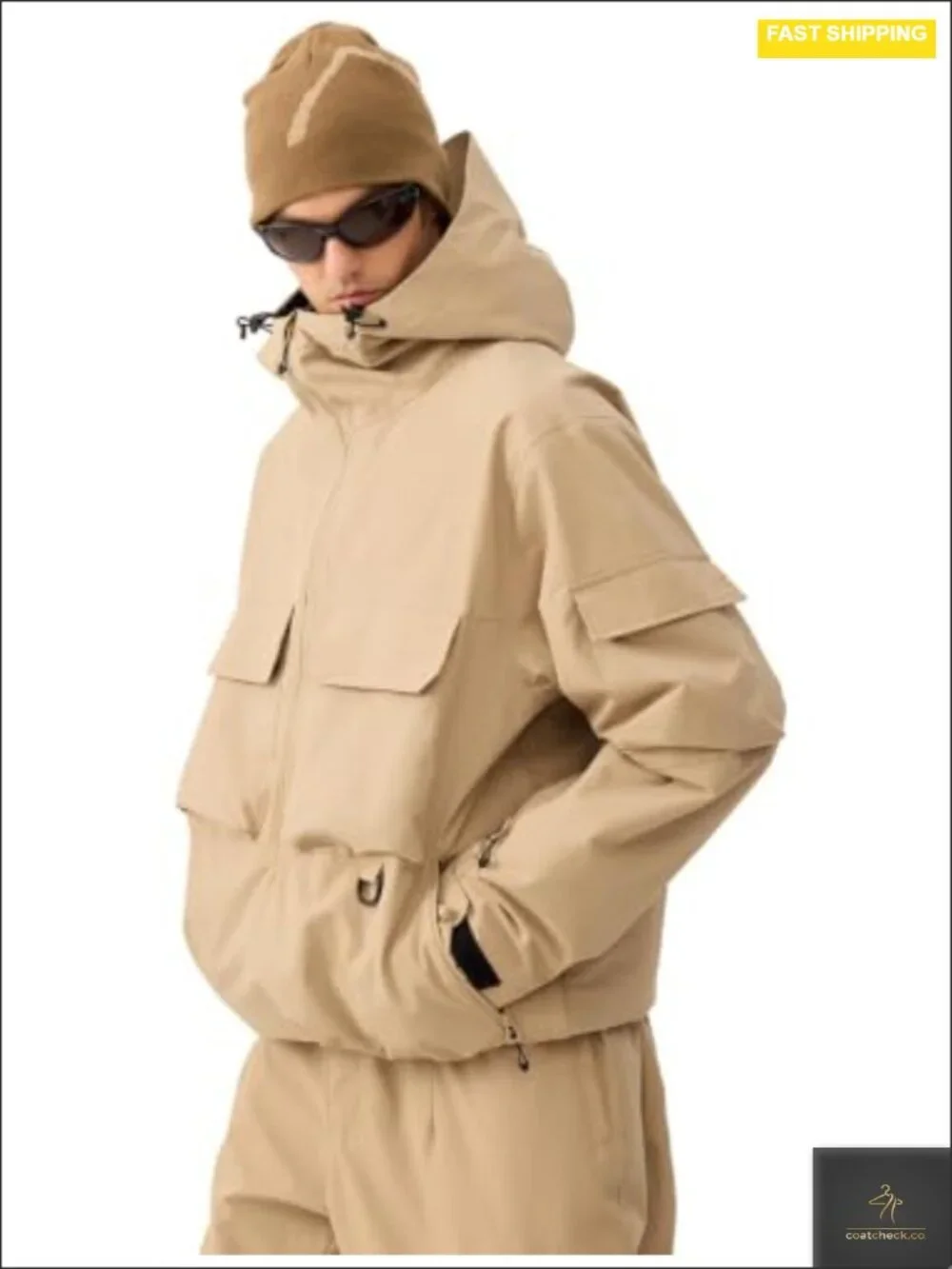 Nylon Insulated Snowboard Jacket Waterproof Windproof Ski Coat Unisex